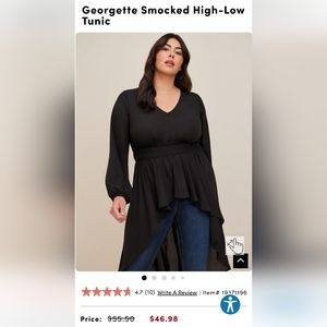 🖤 NWT Torrid 00 high-low tunic